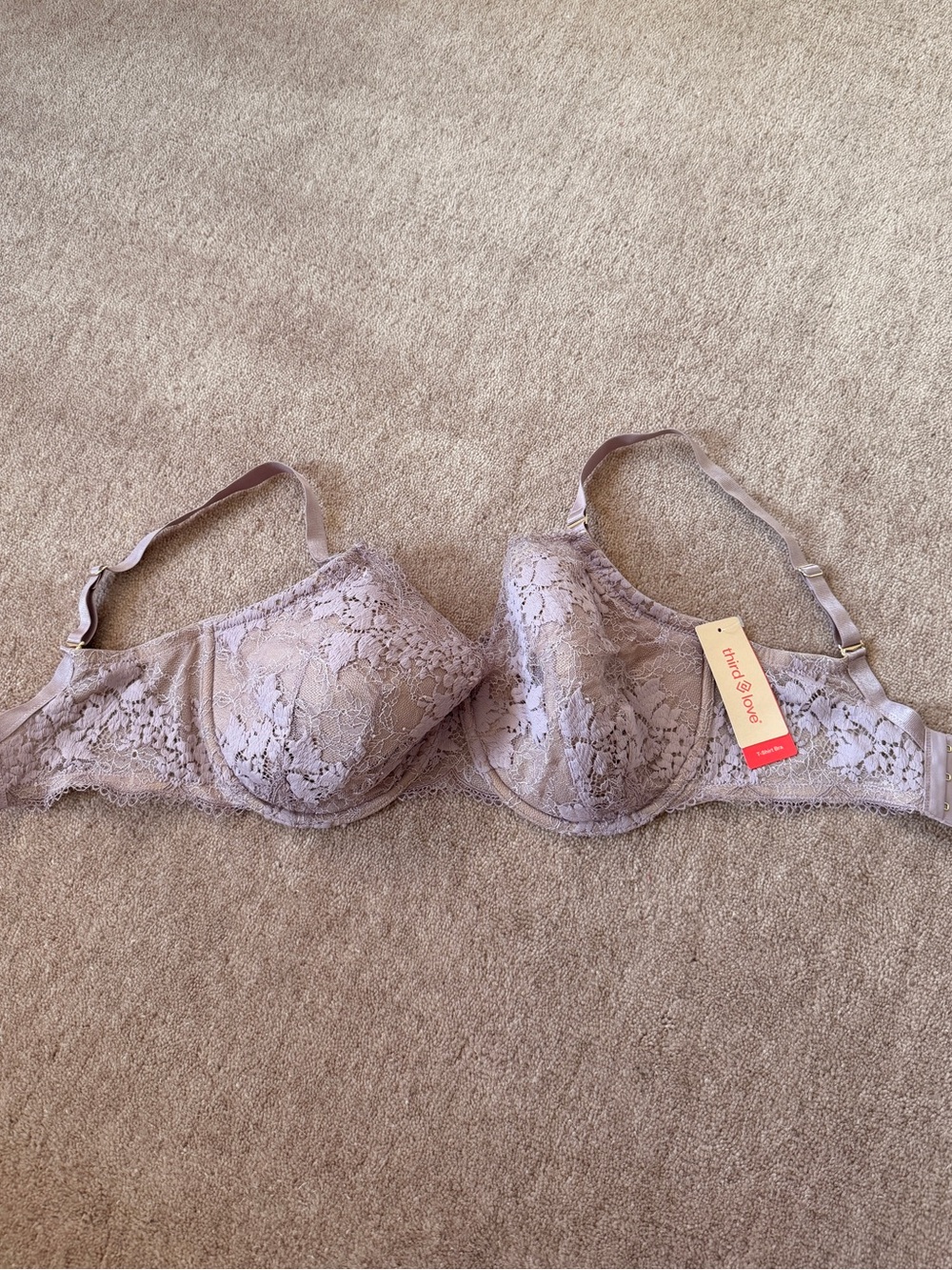 ThirdLove Lace Underwire Bra in Light Purple 32G